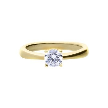 Diamonfire Yellow Gold 4 Claw 0.50ct Ring