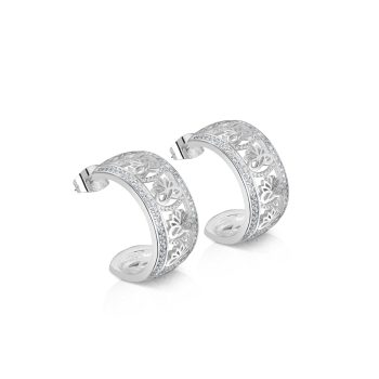 Newbridge Silver Ti Amo Hoop Earrings