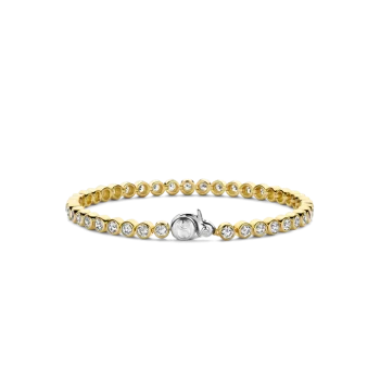 Ti Sento Milano Gold Cubic Zirconia Tennis Bracelet