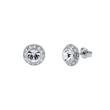 Ted Baker Silver Halo Stud Earrings