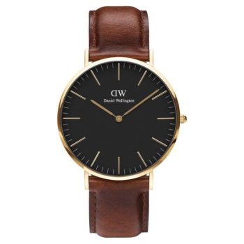 Daniel Wellington Gents Classic St Mawes Black Dial Watch