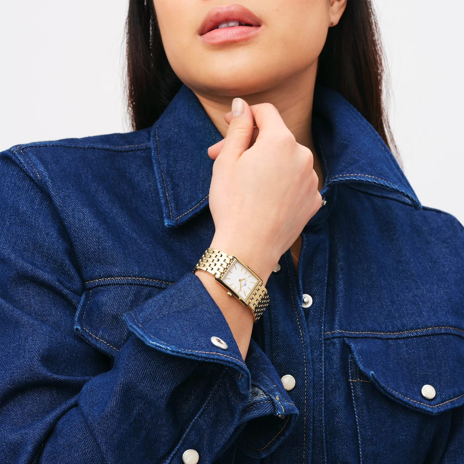 Daniel Wellington Ladies Bound 9 Link Gold Watch