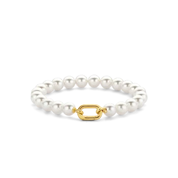 Ti Sento Milano 8mm Pearl Bracelet with Gold Clasp