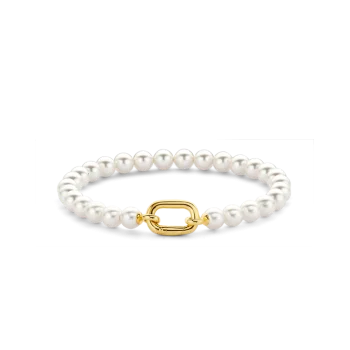 Ti Sento Milano 6mm Pearl Bracelet with Gold Clasp