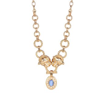 Newbridge Gold Tigers Head Necklace