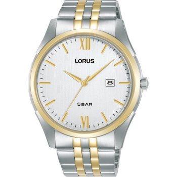 Lorus Gents Two-Tone White Dial Watch