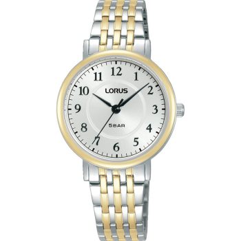 Lorus Ladies White Dial Two-Tone Watch