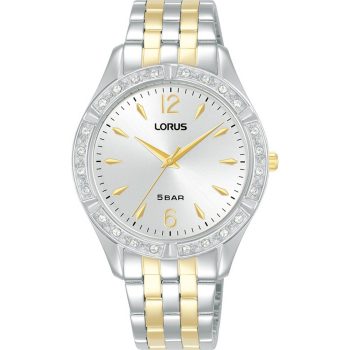 Lorus Ladies Two-Tone Crystal Dial Watch