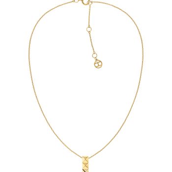 Tommy Hilfiger Ladies Gold Squares Pendant