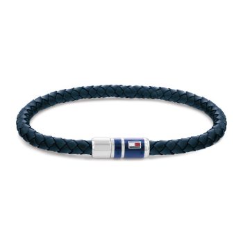Tommy Hilfiger Gents Navy Leather Bracelet