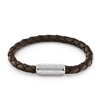 Tommy Hilfiger Gents Brown Braided Bracelet