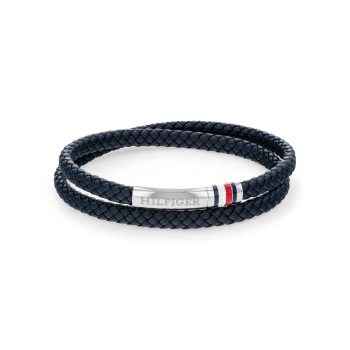 Tommy Hilfiger Gents Navy Twist Braided Bracelet