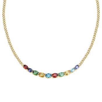 Gold Plated Multi-Colour Necklace