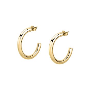 Gold Plated Plain Creole Hoop Earrings