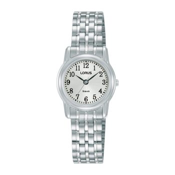 Lorus Ladies White Dial Silver Bracelet Strap Watch