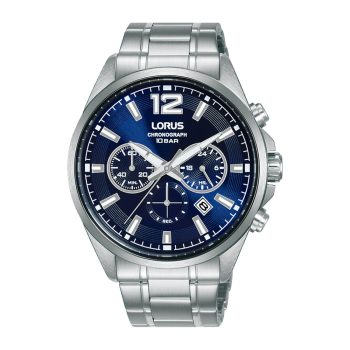 Lorus Gents Navy Dial Silver Bracelet Strap Watch
