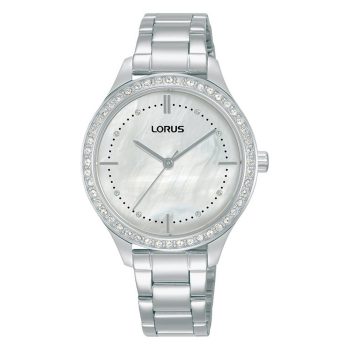 Lorus Ladies Mother of Pearl Silver Bracelet Strap Watch