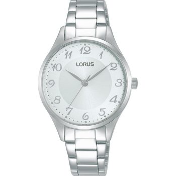 Lorus Ladies White Dial Silver Bracelet Strap Watch