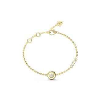 Guess Gold Round Charm Bracelet