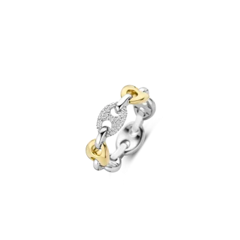 Ti Sento Milano Two-Tone Coffee Bean Ring