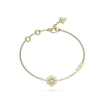 Guess Gold Crystal Flower Bracelet
