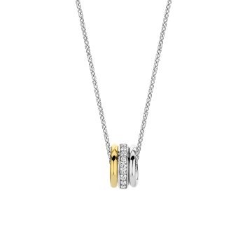 Ti Sento Milano Two-Tone Rings Pendant