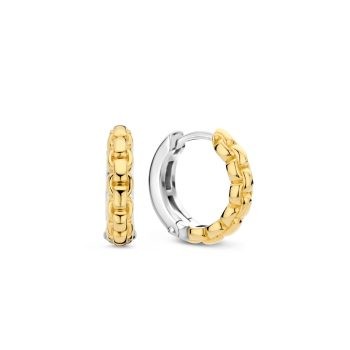 Ti Sento Milano Gold Chain Link Hoop Earrings