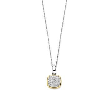 Ti Sento Milano Two-Tone Pave Pendant