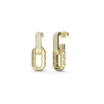 Guess Gold Paper Link Drop Earring
