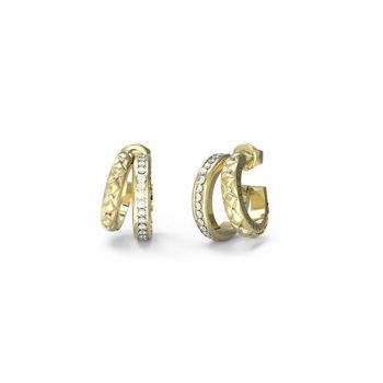 Guess Gold Split Hoop Earrings