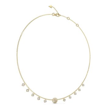 Guess Gold Crystal Charm Necklet