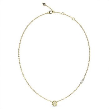 Guess Gold Circle Pendant