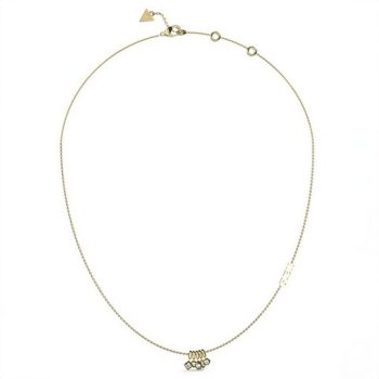 Guess Gold Crystal Charm Pendant