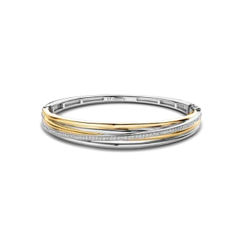 Ti Sento Milano Two-Tone Triple Twist Bangle