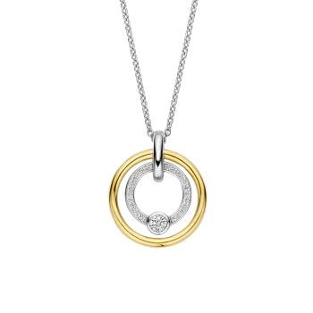 Ti Sento Milano Two-Tone Circles Pendant