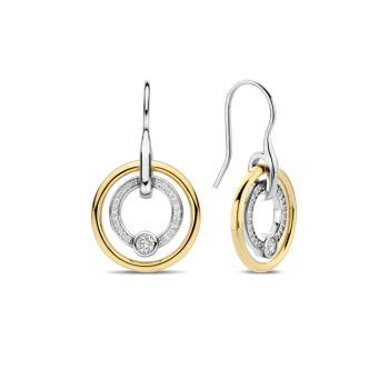 Ti Sento Milano Two-Tone Circle Earrings