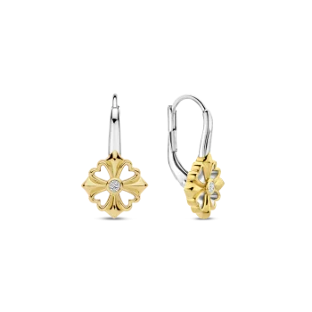 Ti Sento Milano Two-Tone Clover Drop Earrings