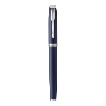 Parker IM Fountain Pen Blue Chrome Trim Medium Nib