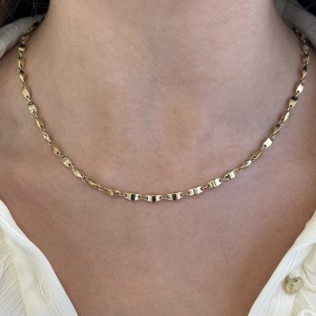 9ct Yellow Gold Oval Link Necklet