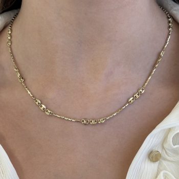 9ct Yellow Gold Coffee Bean Necklace