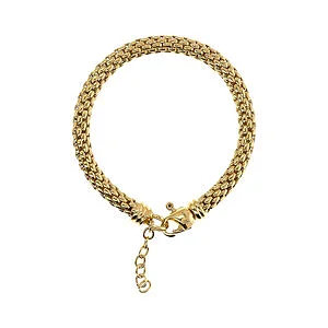 Bronzallure Gold Popcorn Link Bracelet