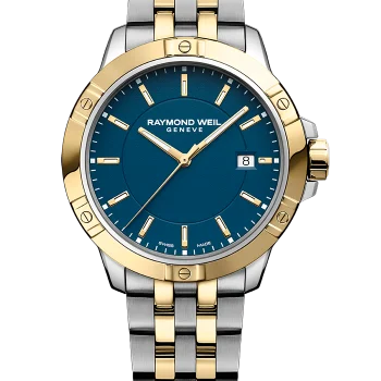 Raymond Weil Gents Two-Tone Tango Blue Dial Watch