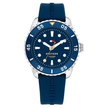 Tommy Hilfiger Boys Navy Rubber Strap Watch
