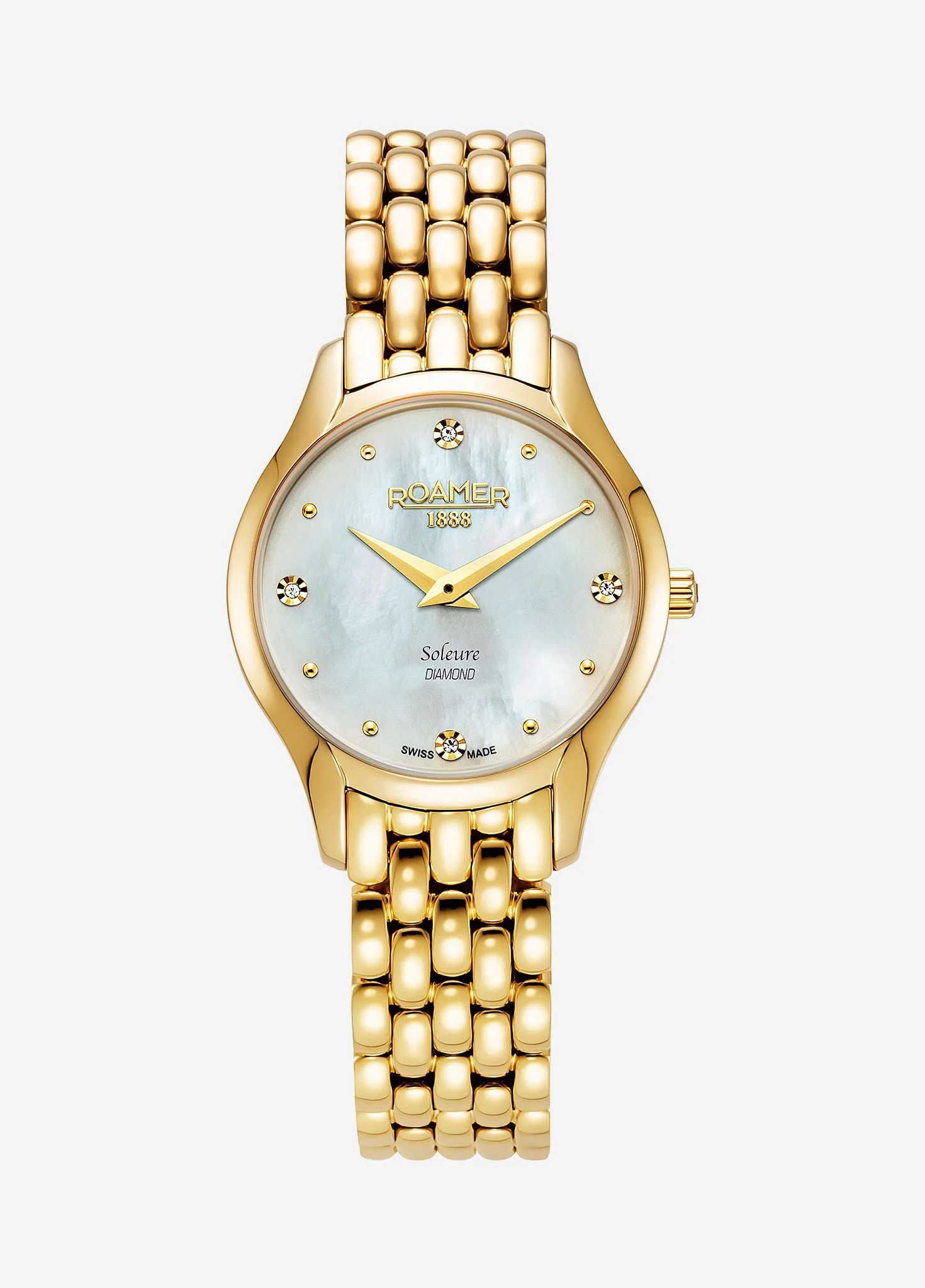 Roamer Ladies Gold Diamond Soleure Watch