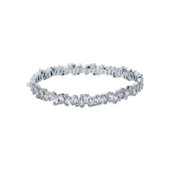 Ted Baker Silver Baguette Cluster Bangle