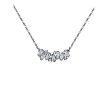 Ted Baker Silver Baguette Cluster Pendant