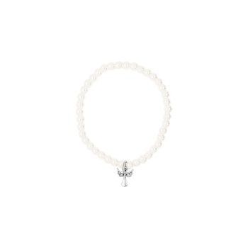 Absolute Kids Sterling Silver Angel Pearl Bracelet