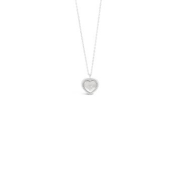 Absolute Kids Sterling Silver Mother of Pearl Heart Pendant