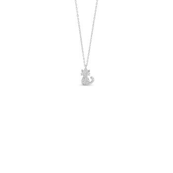 Absolute Kids Sterling Silver Cat Pendant