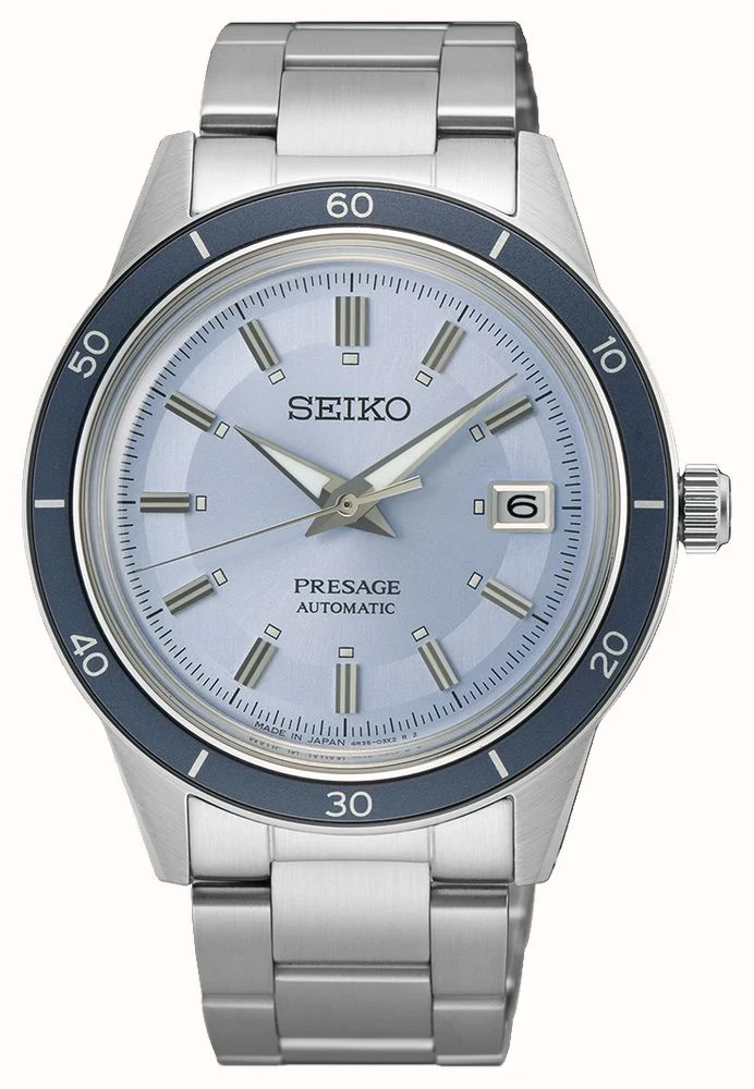 Seiko Gents Presage 60's European Exclusive Blue Dial Watch